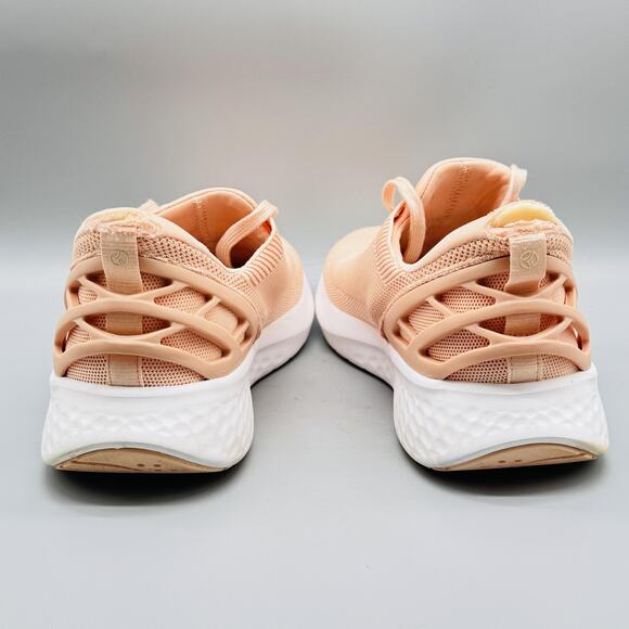 Kizik Shoes Women 10 Peach Athens Hands Free Slip On Sneaker Rabbit Foam Comfort - Picture 8 of 12